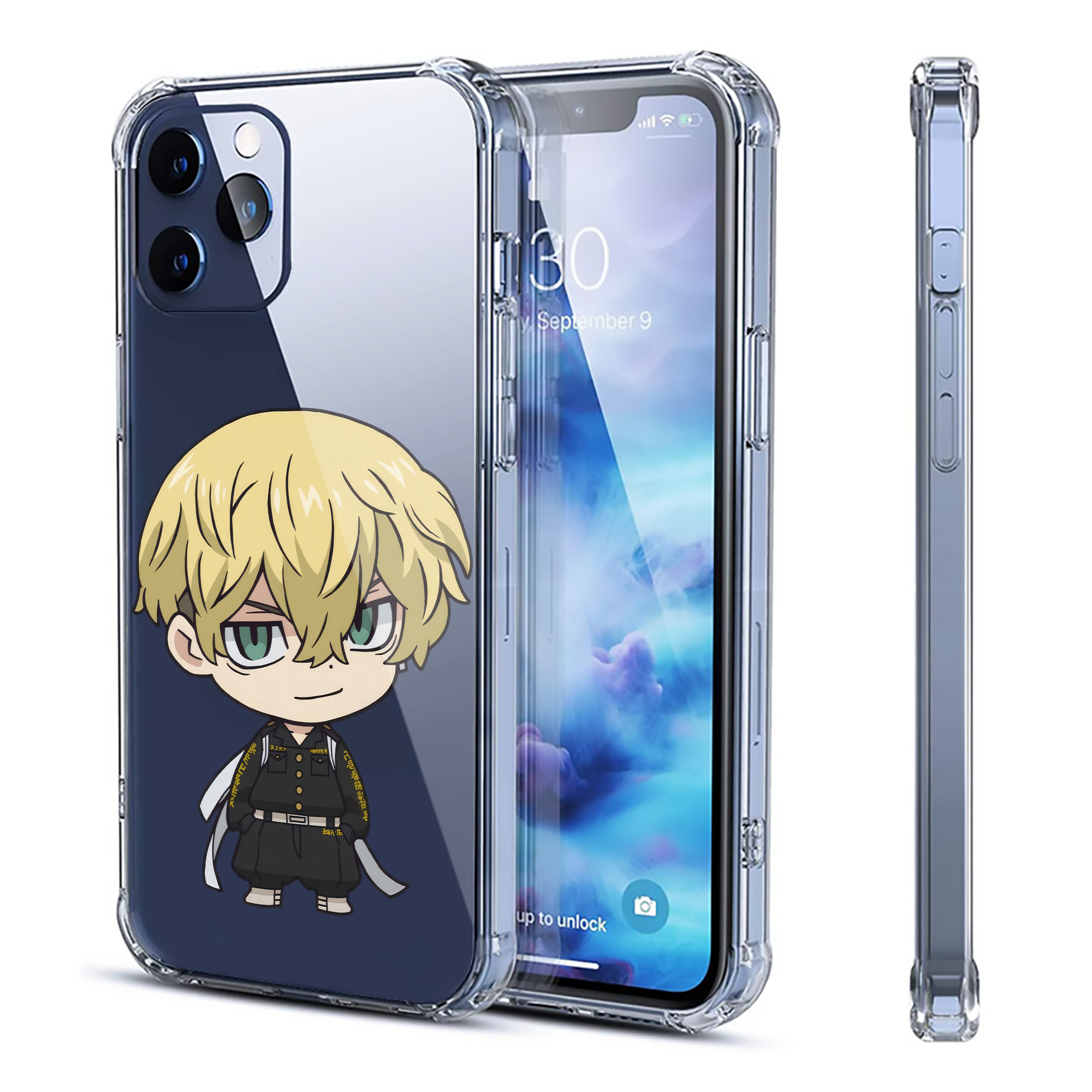 （画像用） 東京リベンジャーズ Tokyo Revengers 【iPhone 12シリーズ対応】透明スマホケース（クリアソフトケース）